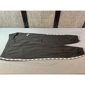 PUMA Men’s Performance Jogger Pants Black /White - L - DrawString Logo (SU2)